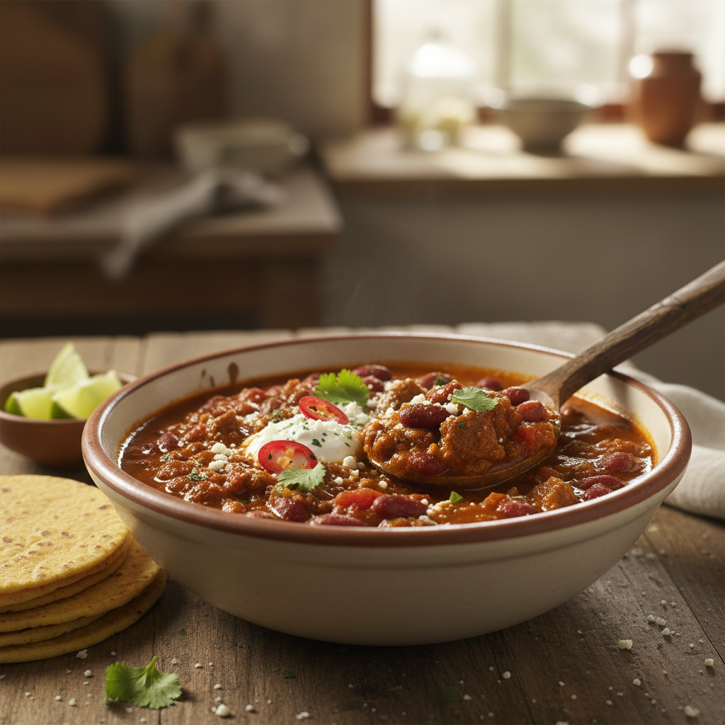 Photo de Recette du chili con carne mijoté aux épices