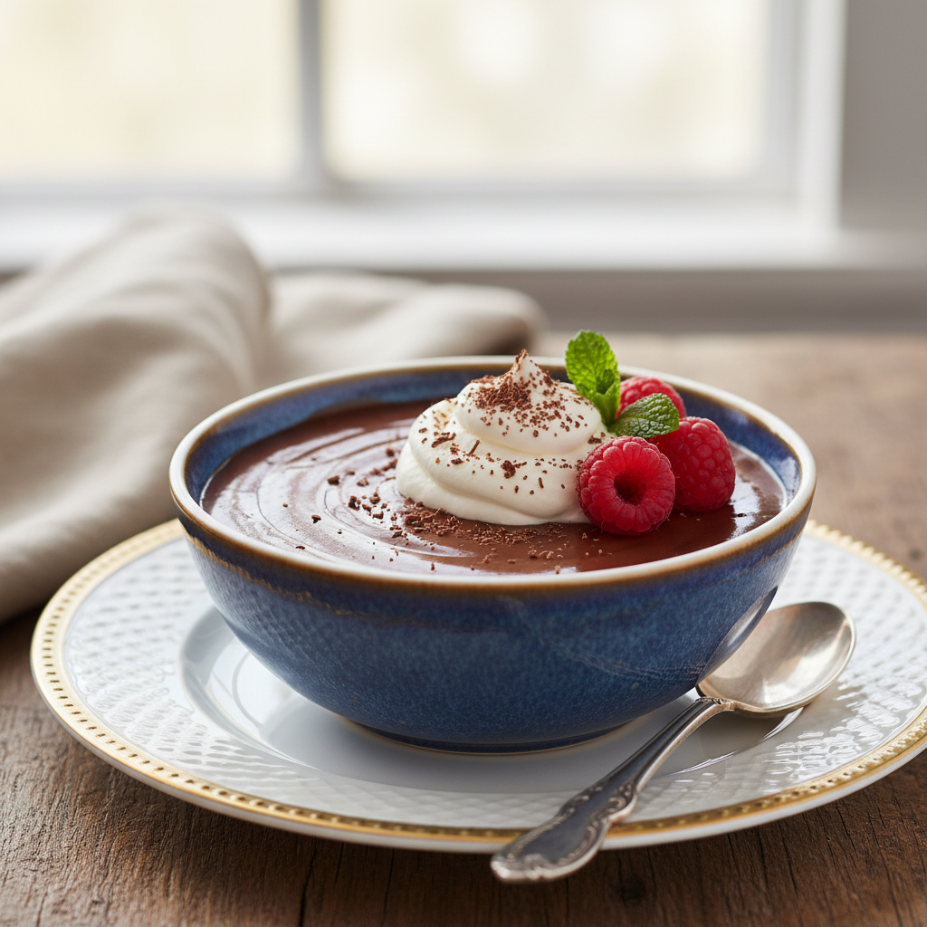 Photo de Recette de crème au chocolat onctueuse et fondante