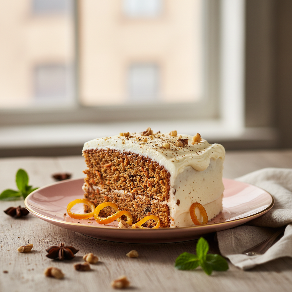 Photo de Recette de carrot cake fondant aux épices douces