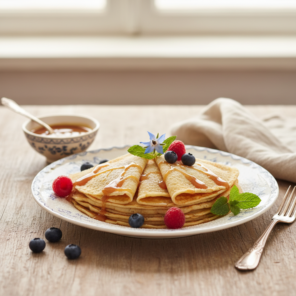 Photo de Recette des crêpes bretonnes fines et fondantes