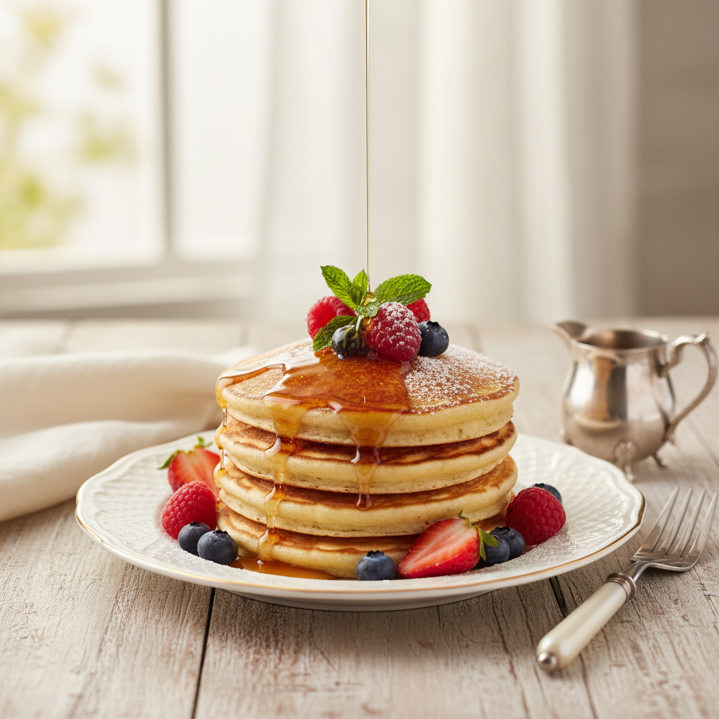 Photo de Recette de pancakes savoureux et prêts en un clin d'œil