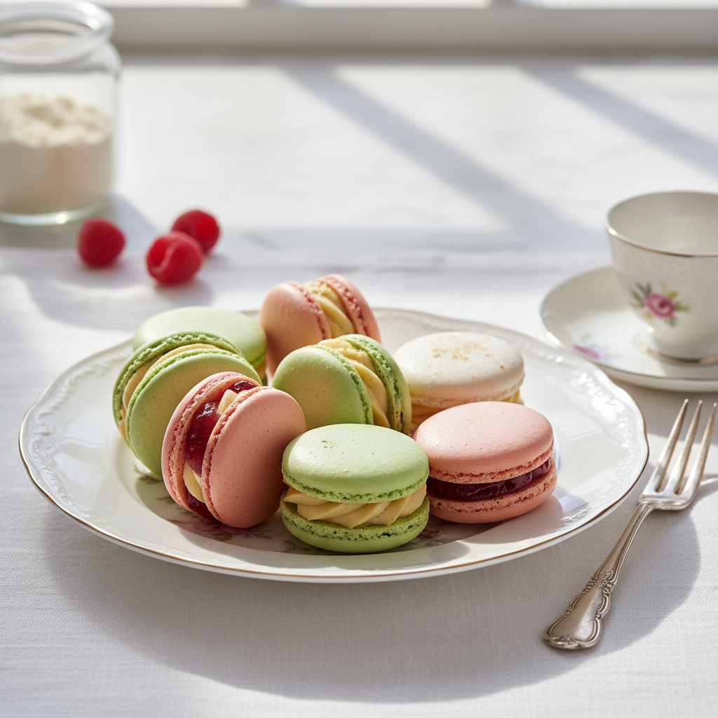 Photo de Recette des macarons à la meringue italienne inratables