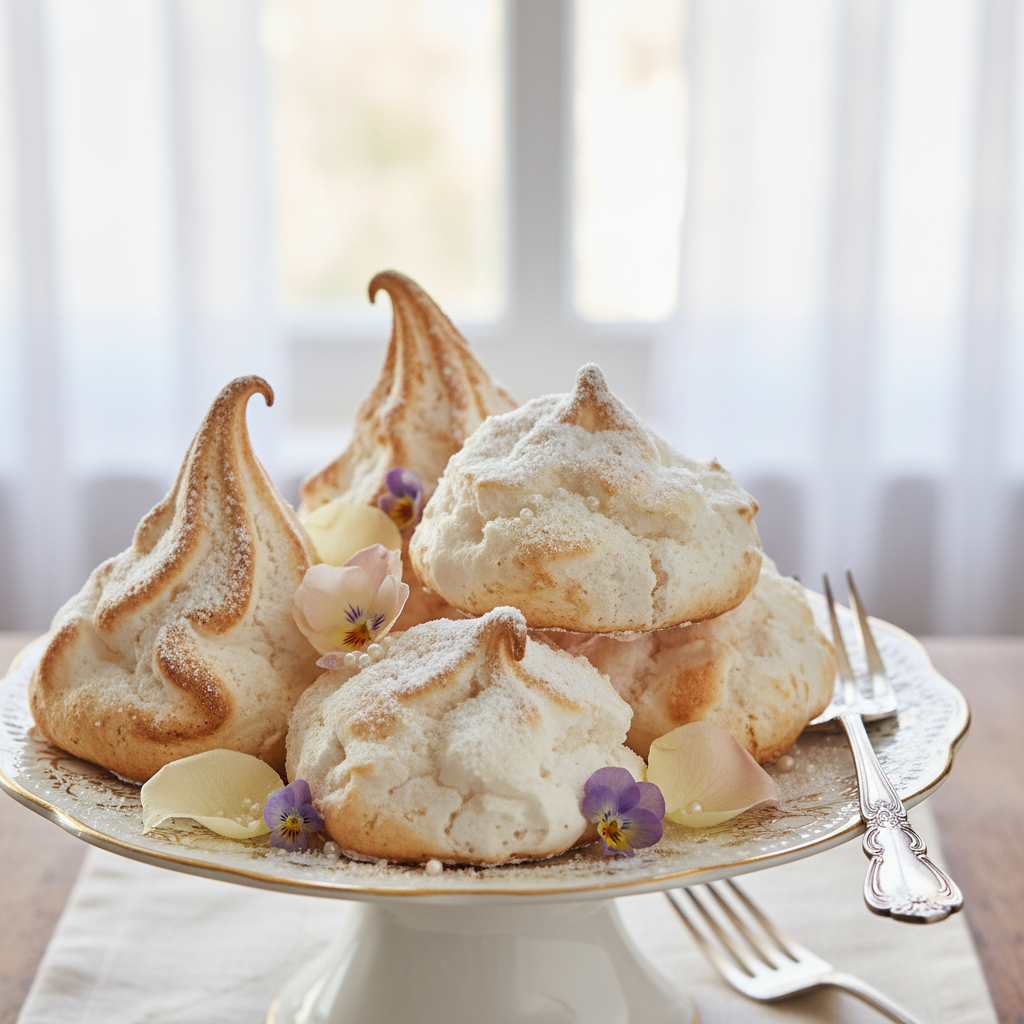Photo de Recette de meringues traditionnelles à l'ancienne