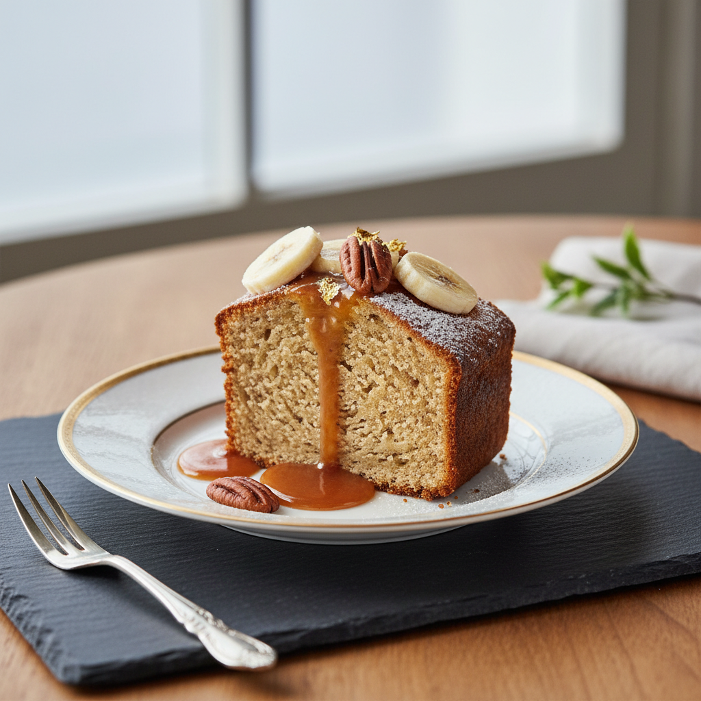 Photo de Recette de gâteau aux bananes moelleux et fondant