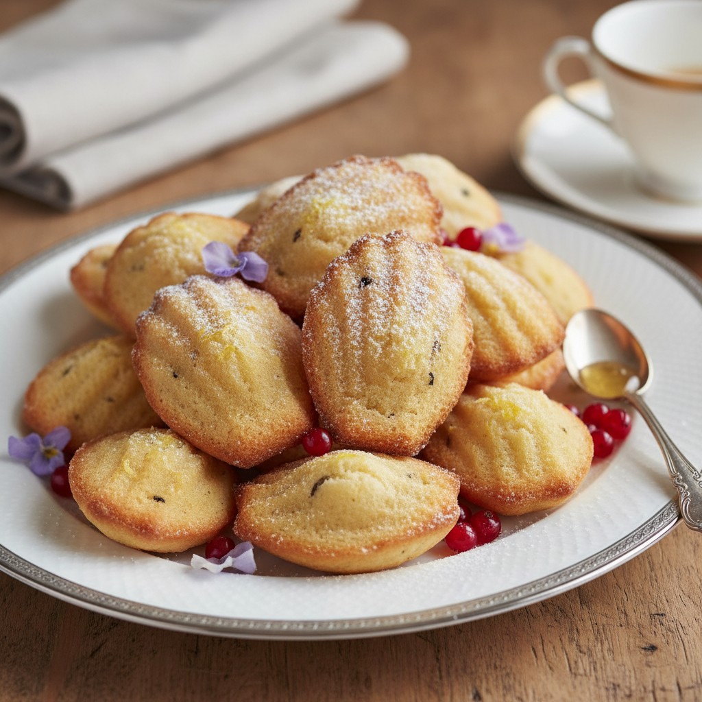 Photo de Recette de madeleine moelleuse et parfumée façon Cyril Lignac