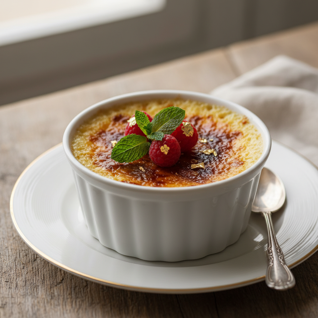 Photo de Recette de crème aux œufs grand-mère cuite au four