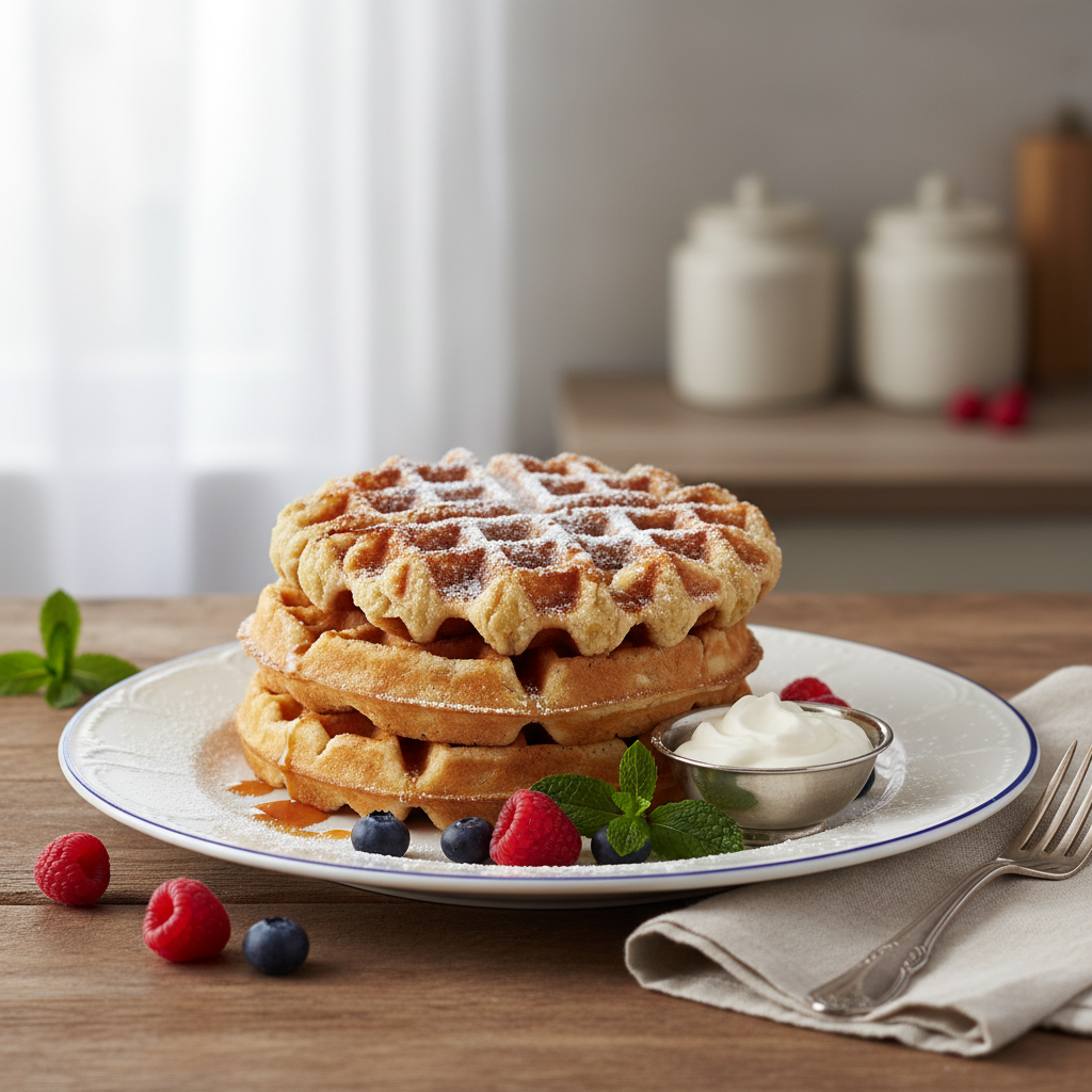 Photo de Recette des gaufres bruxelloises authentiques et légères