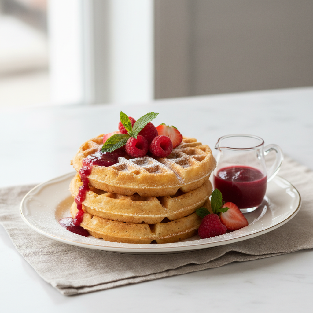 Photo de Recette de gaufres express légères et savoureuses