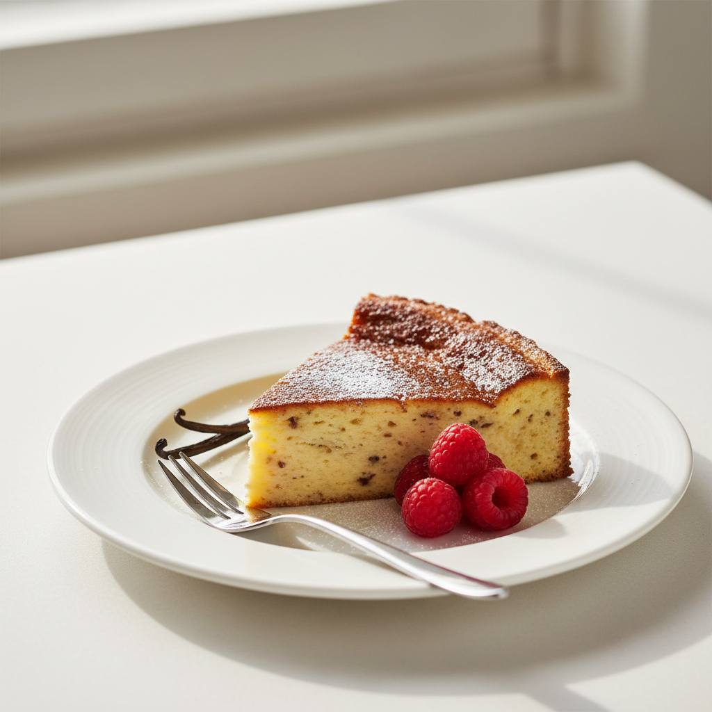 Photo de Recette du flan pâtissier sans pâte à la vanille bourbon