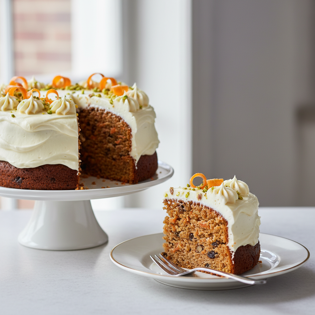 Photo de Recette de gâteau aux carottes moelleux et son glaçage