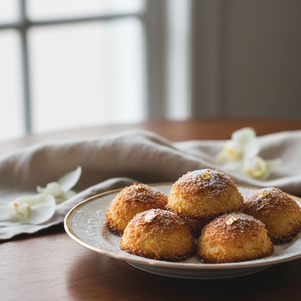 Photo de Recette de rocher noix de coco moelleux et dorés