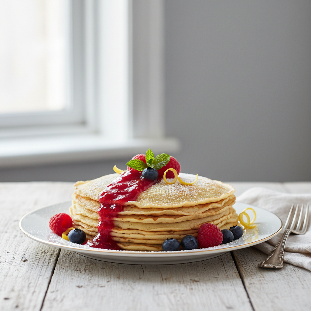 Photo de Recette de crêpes maison faciles et très légères