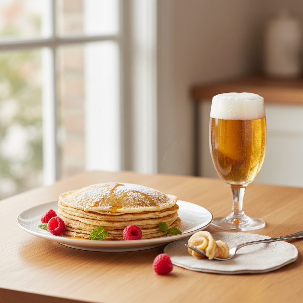 Photo de Recette de crêpes à la bière ultra légères et fines
