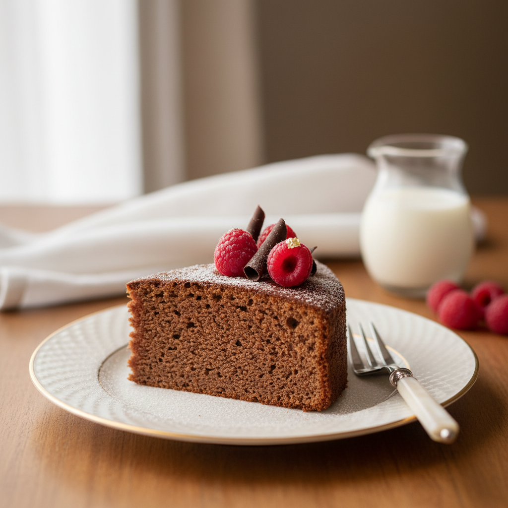 Photo de Recette de gâteau au chocolat sans beurre aérien