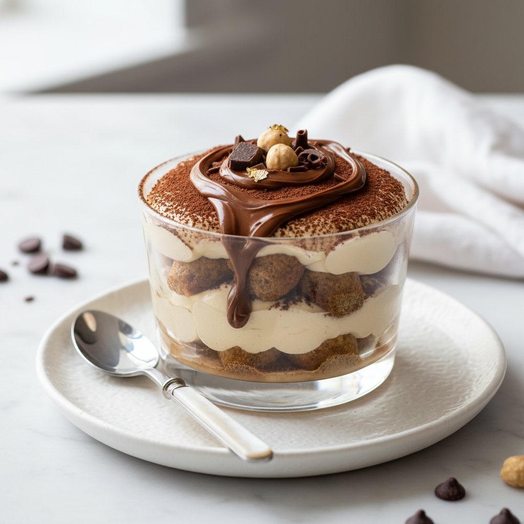 Photo de Recette du tiramisu au nutella fondant et ultra gourmand