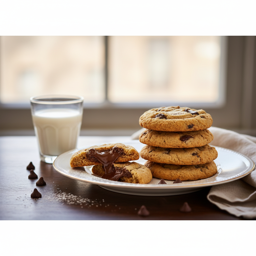 Photo de Recette des cookies aux pépites de chocolat irrésistibles