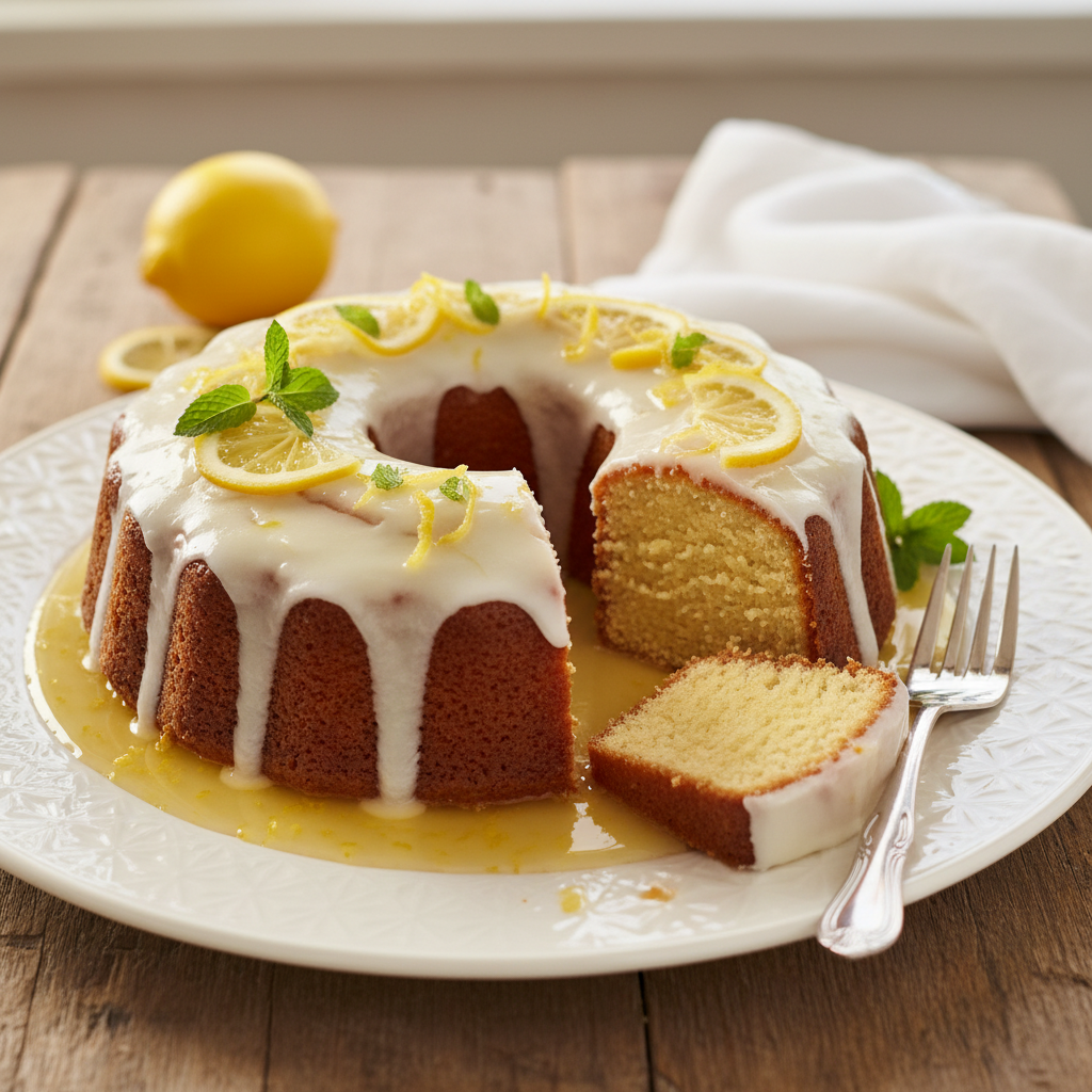 Photo de Recette du cake au citron fondant et son sirop d'imbibage