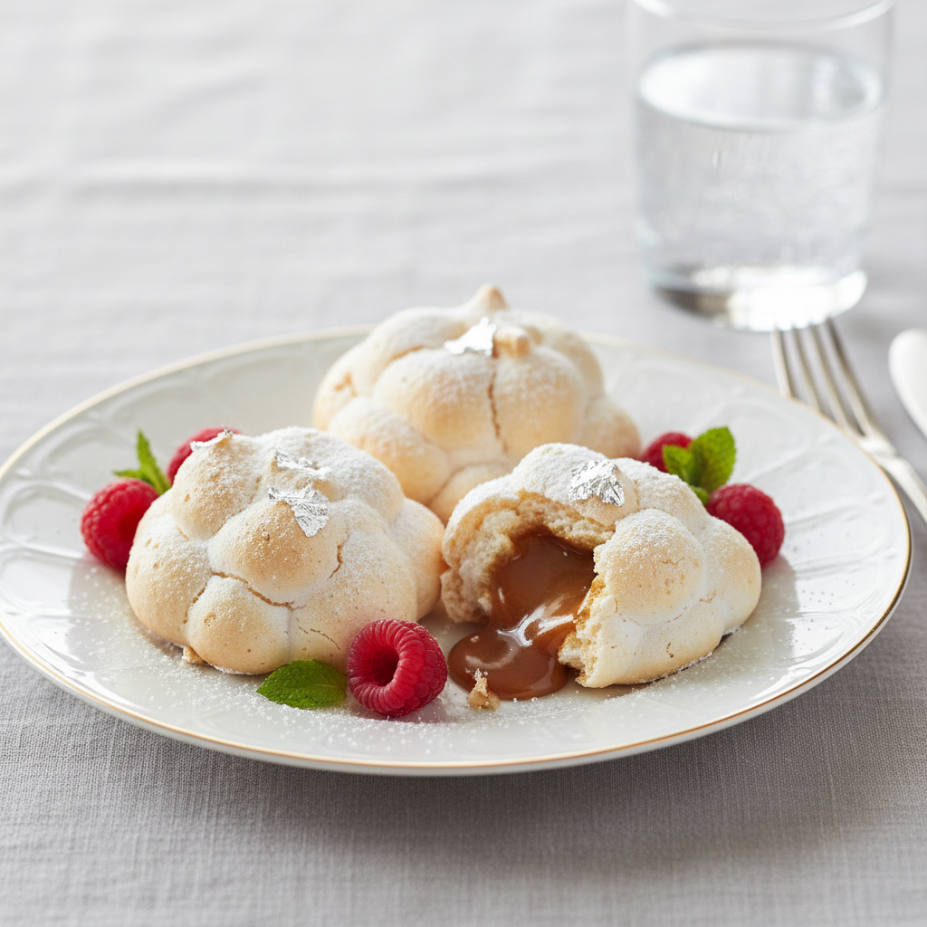 Photo de Recette des meringues légères au cœur fondant