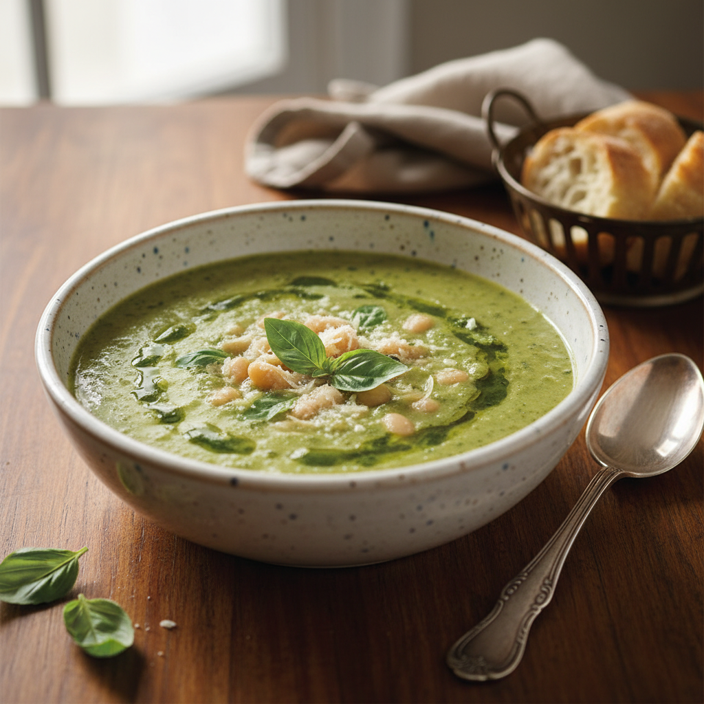 Photo de Recette de soupe au pistou provençale traditionnelle