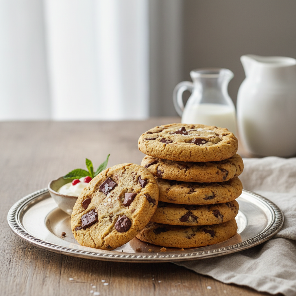 Photo de Recette des cookies de Cyril Lignac aux pépites de chocolat
