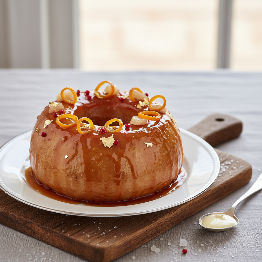 Photo de Recette de la rouelle de porc fondante et caramélisée