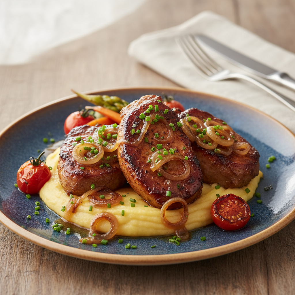 Photo de Recette de l'araignée de porc fondante aux échalotes