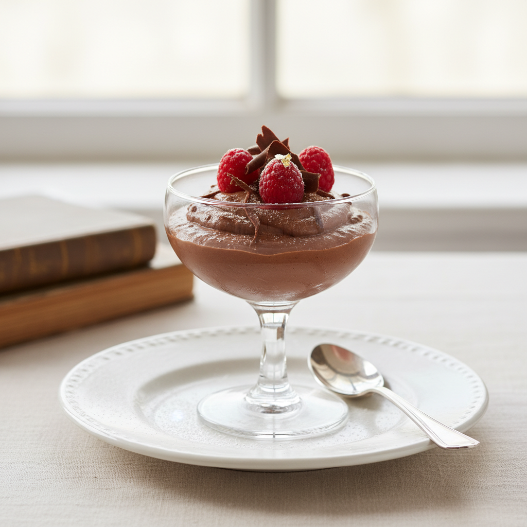 Photo de Recette de mousse au chocolat au lait fondante et légère