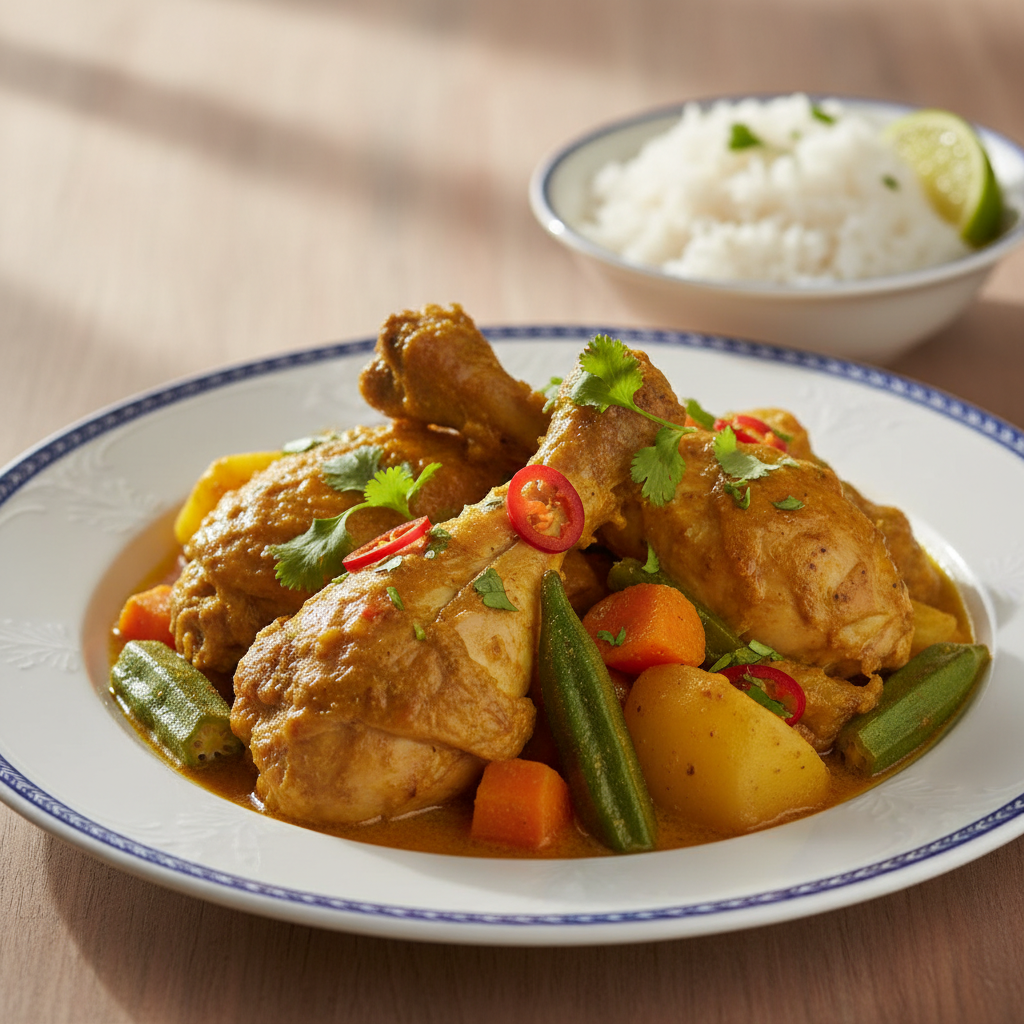 Photo de Recette de colombo de poulet antillais aux saveurs des îles