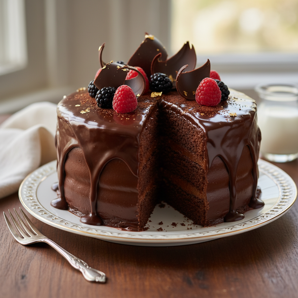 Photo de Recette de gâteau au chocolat intense pour les gourmands