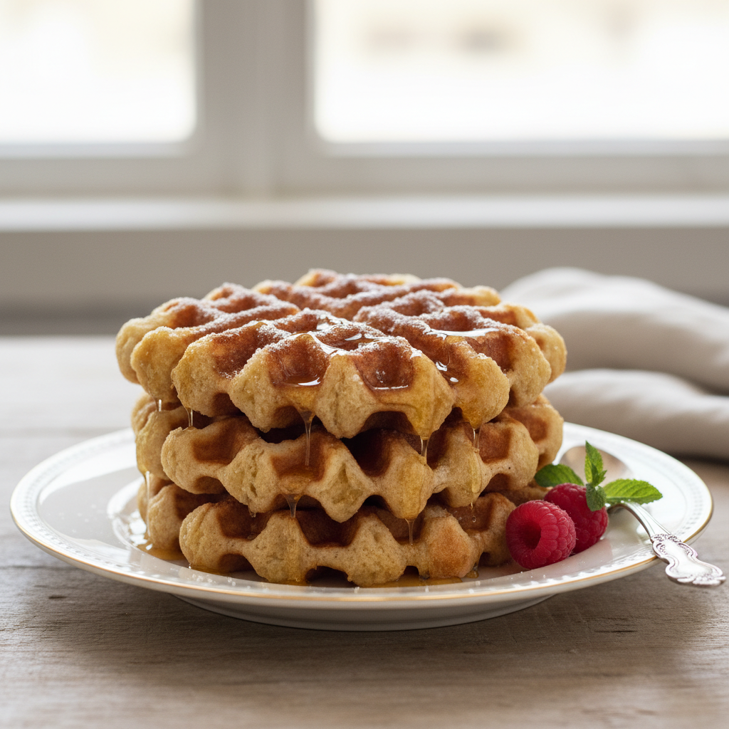 Photo de Recette de gaufres de Liège au sucre perlé fondant