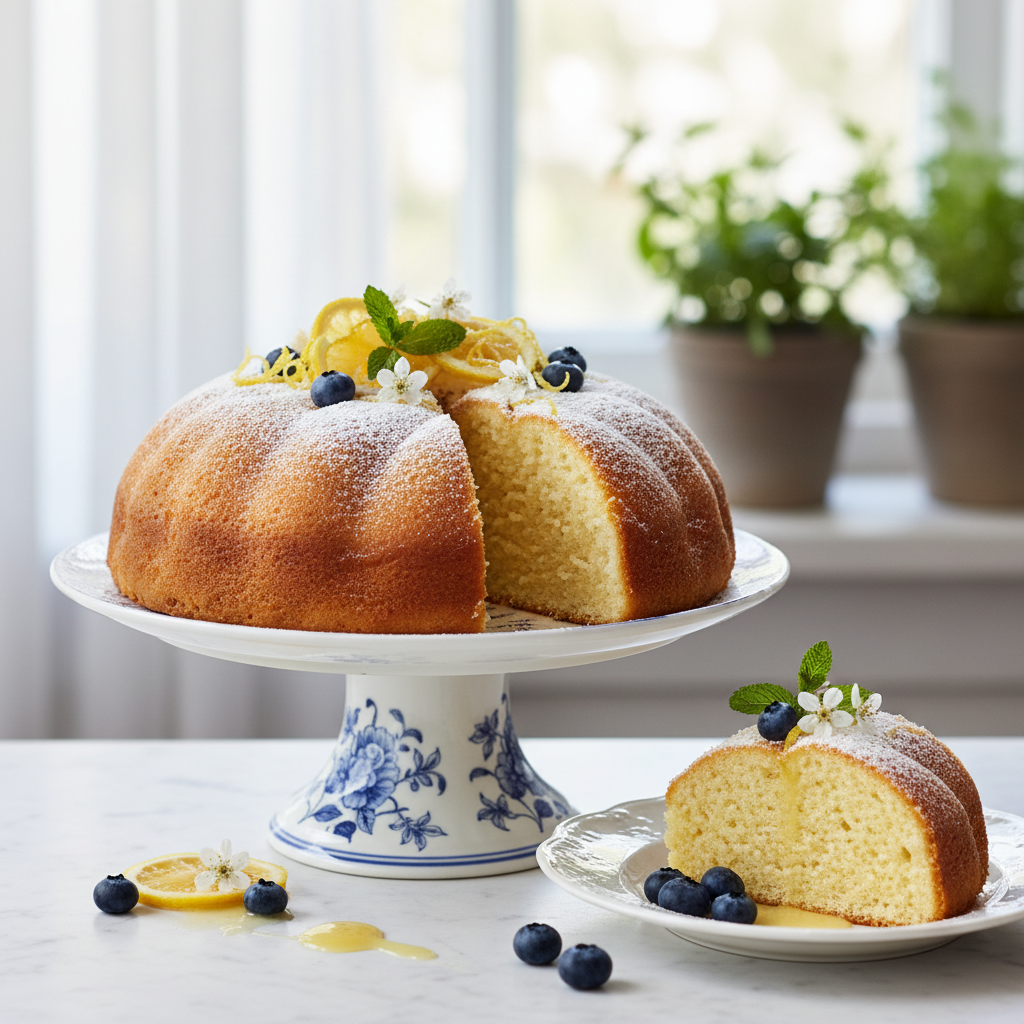 Photo de Recette du gâteau au yaourt citronné à la texture nuage