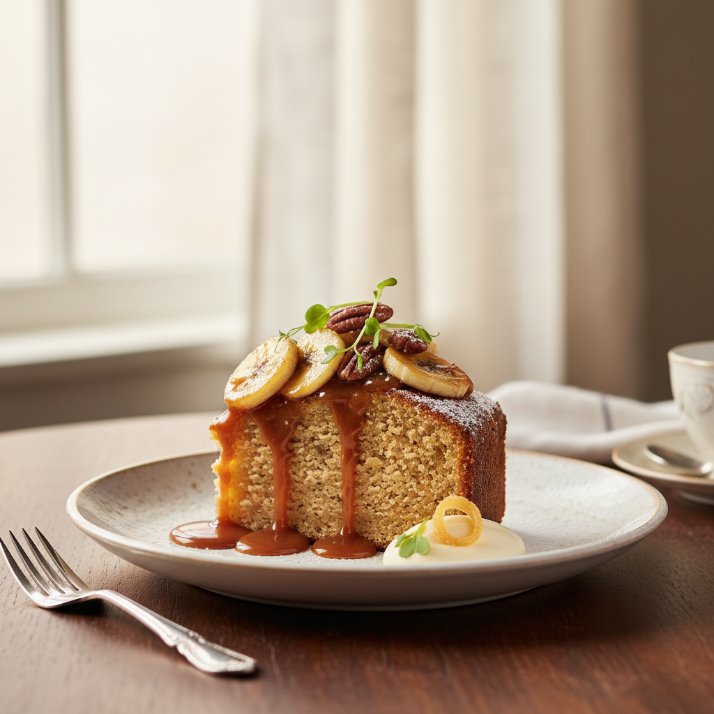 Photo de Recette de gâteau à la banane moelleux et rapide