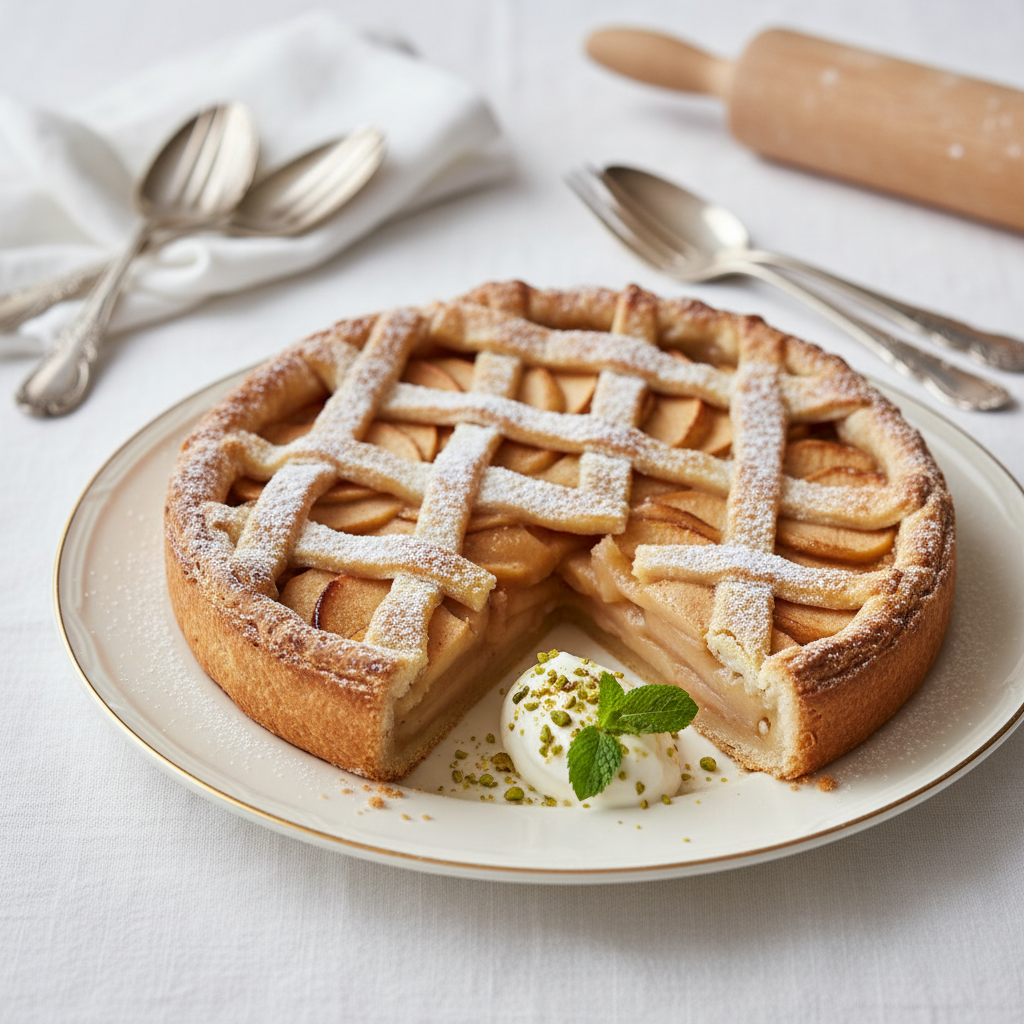 Photo de Recette de la tarte aux pommes de maman traditionnelle