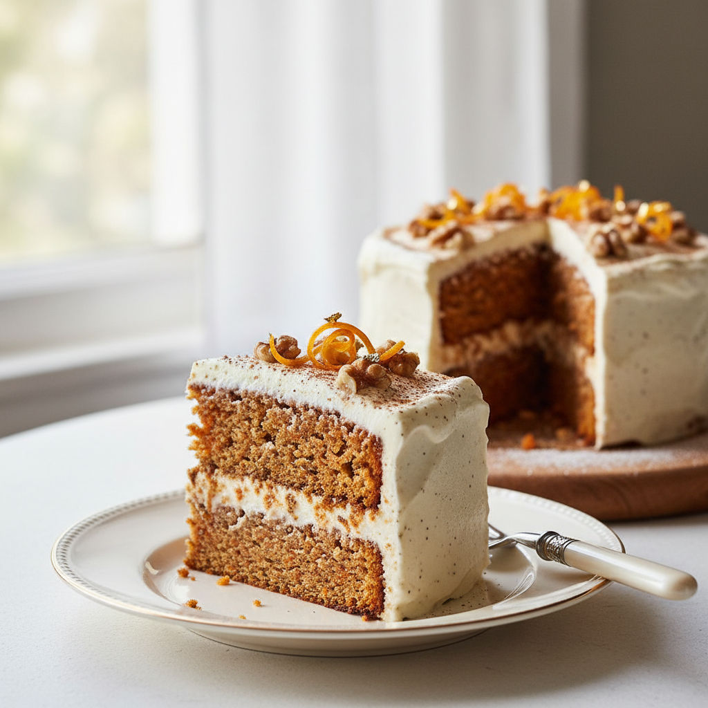 Photo de Recette de gâteau aux carottes épicé et ultra moelleux
