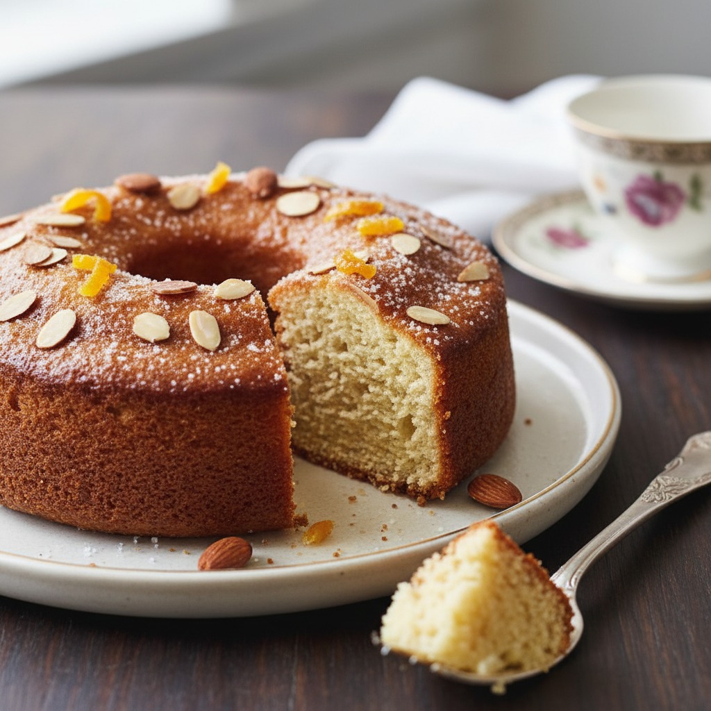 Photo de Recette de gâteau aux amandes à l'ancienne et ultra moelleux