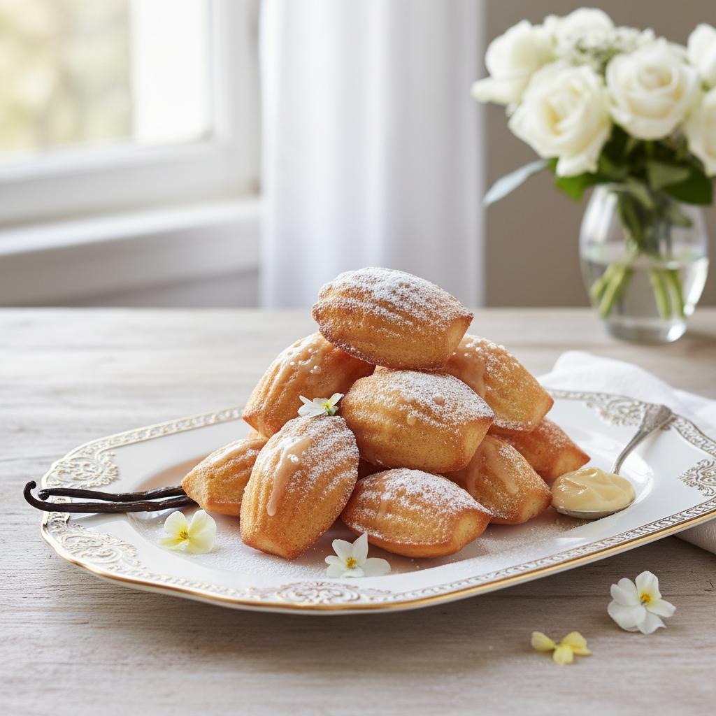 Photo de Recette des madeleines à la vanille façon Cyril Lignac