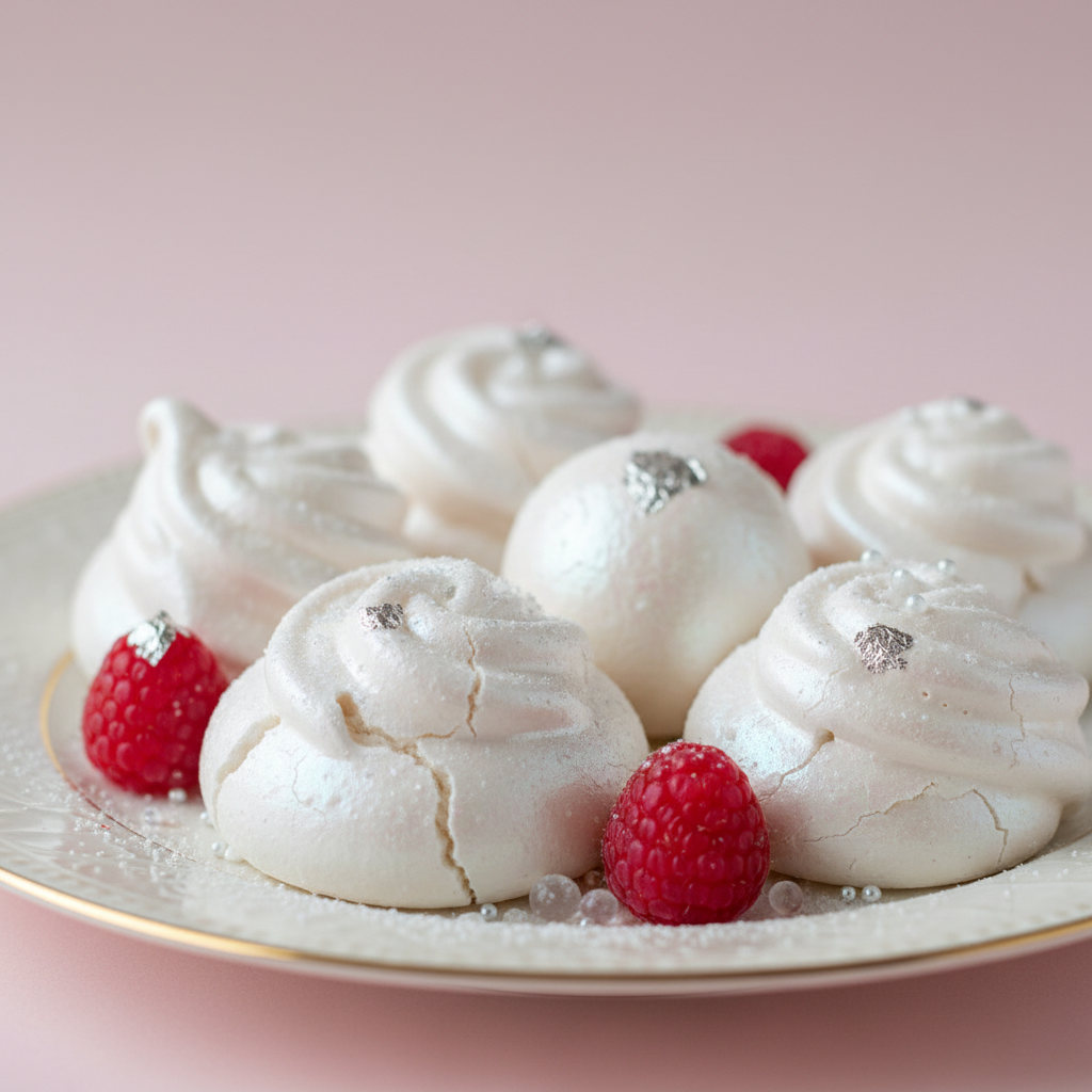Photo de Recette de la meringue suisse nacrée et fondante