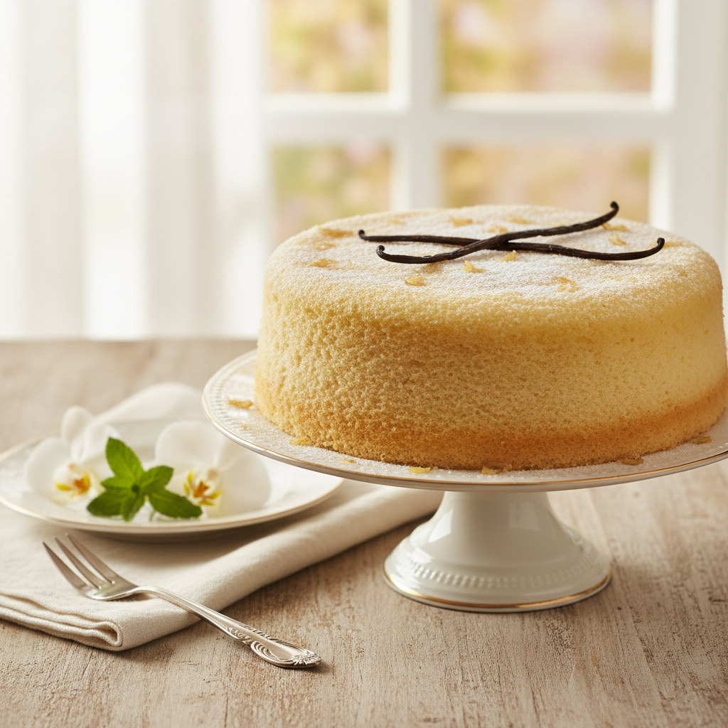 Photo de Recette de gâteau nature moelleux à la vanille bourbon