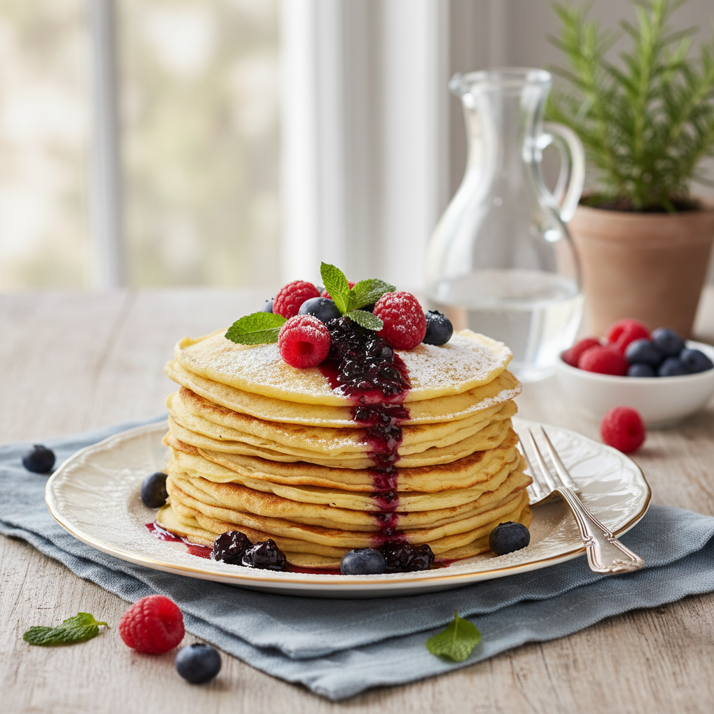 Photo de Recette des crêpes sans lait savoureuses et aériennes