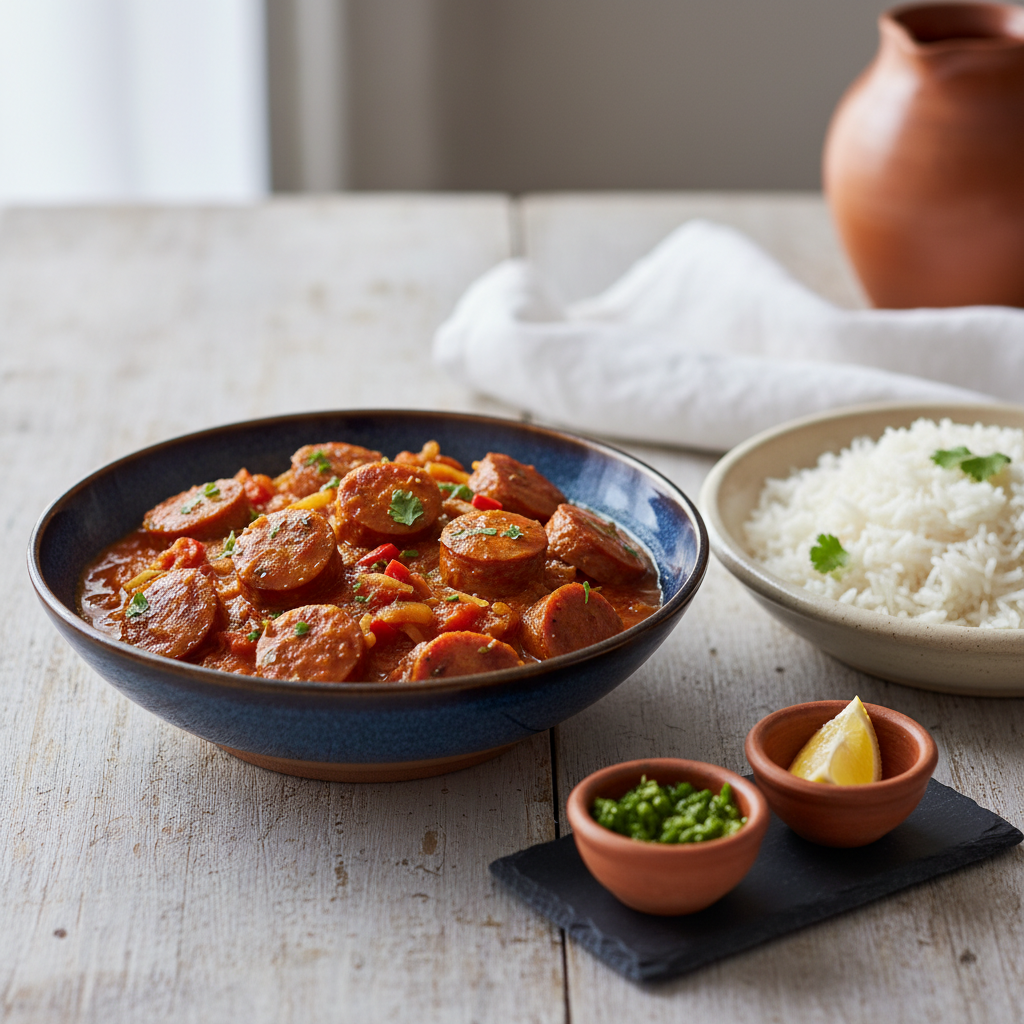 Photo de Recette du vrai rougail saucisse comme à la Réunion