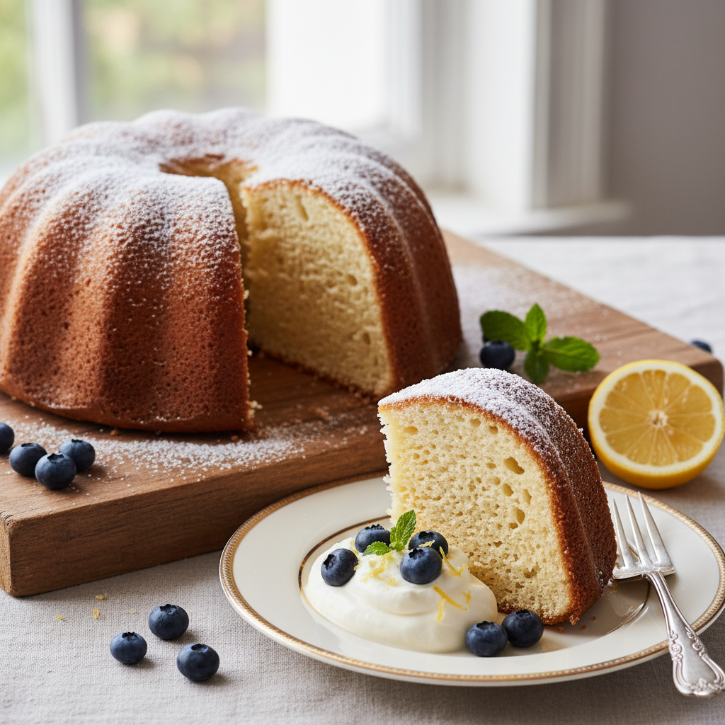 Photo de Recette de gâteau au yaourt aérien à l'ancienne