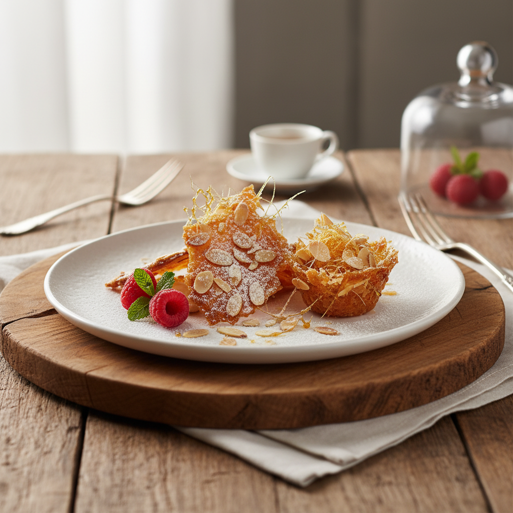 Photo de Recette de la nougatine croquante aux amandes effilées