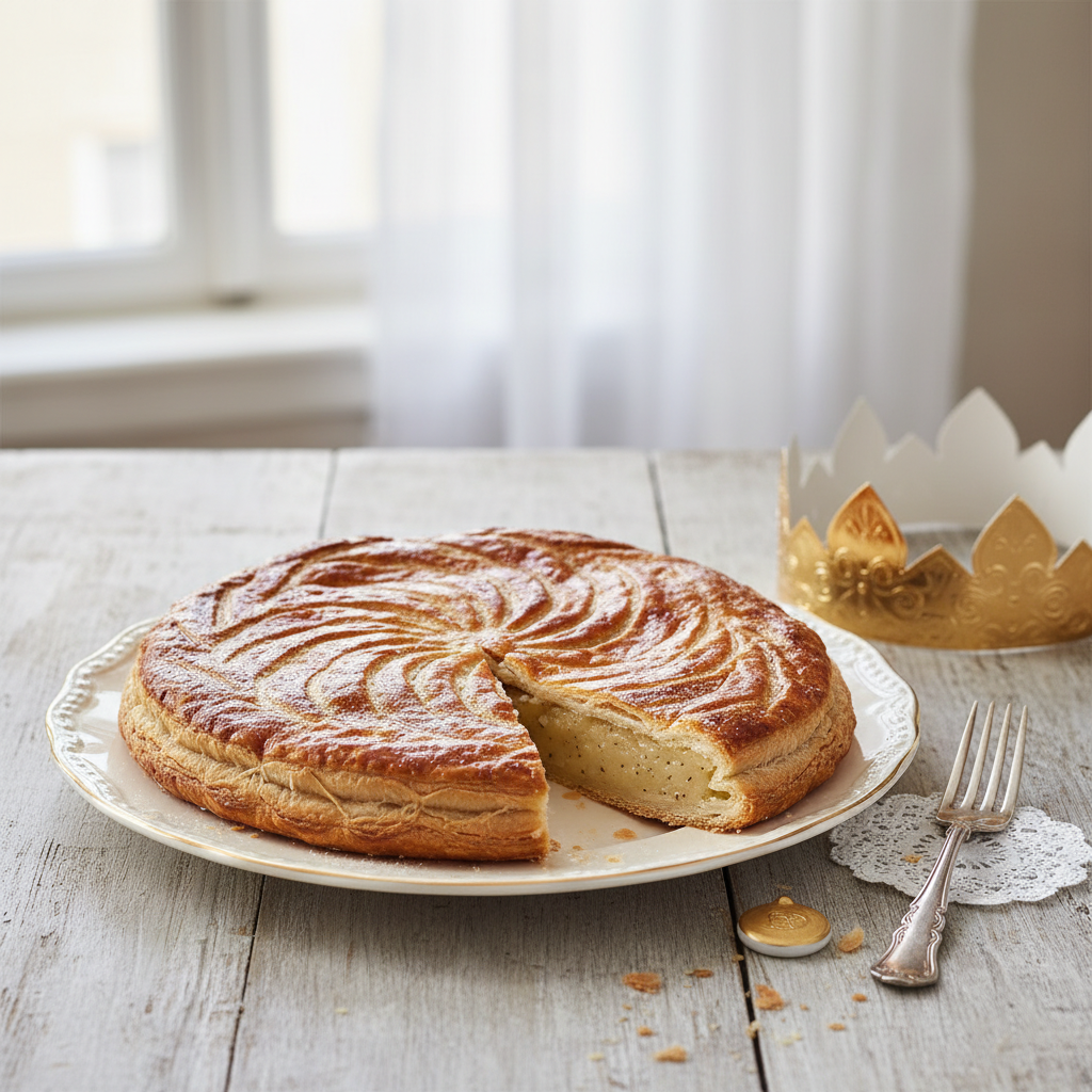 Photo de Recette de galette des rois à la frangipane traditionnelle
