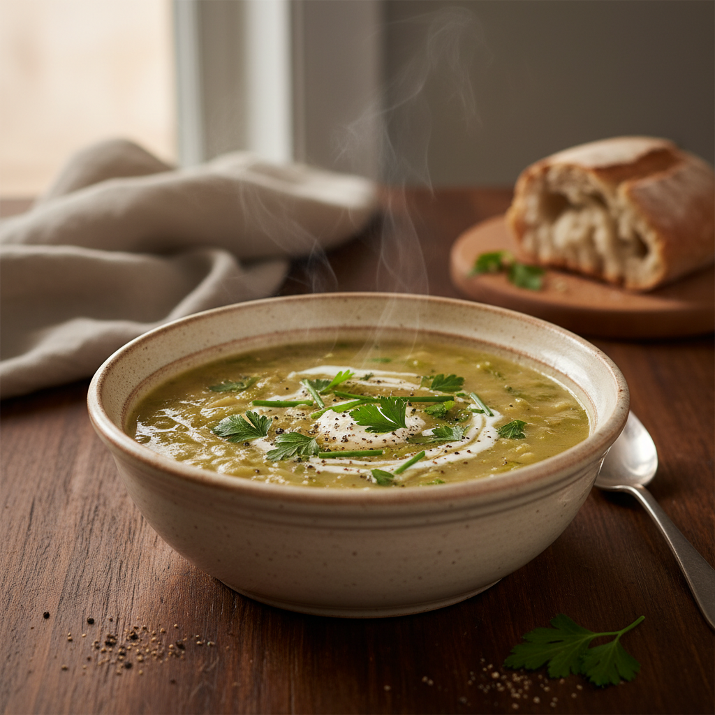 Photo de Recette de soupe aux choux traditionnelle et paysanne
