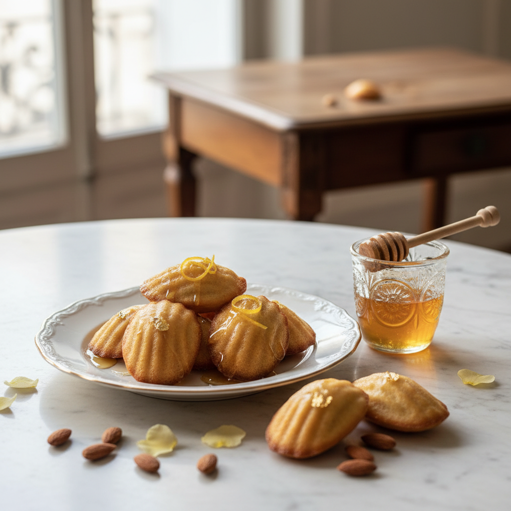 Photo de Recette de madeleines au miel façon Cyril Lignac