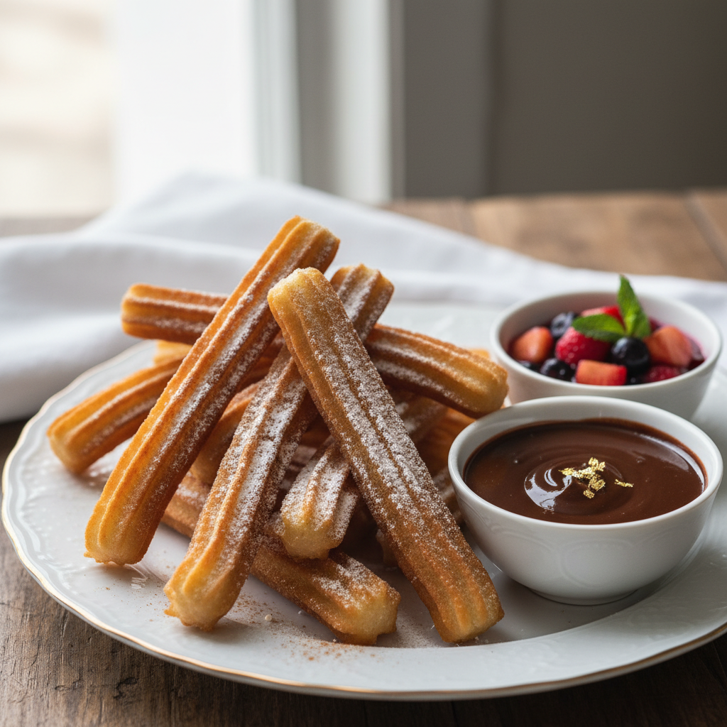Photo de Recette de churros maison croustillants et légers
