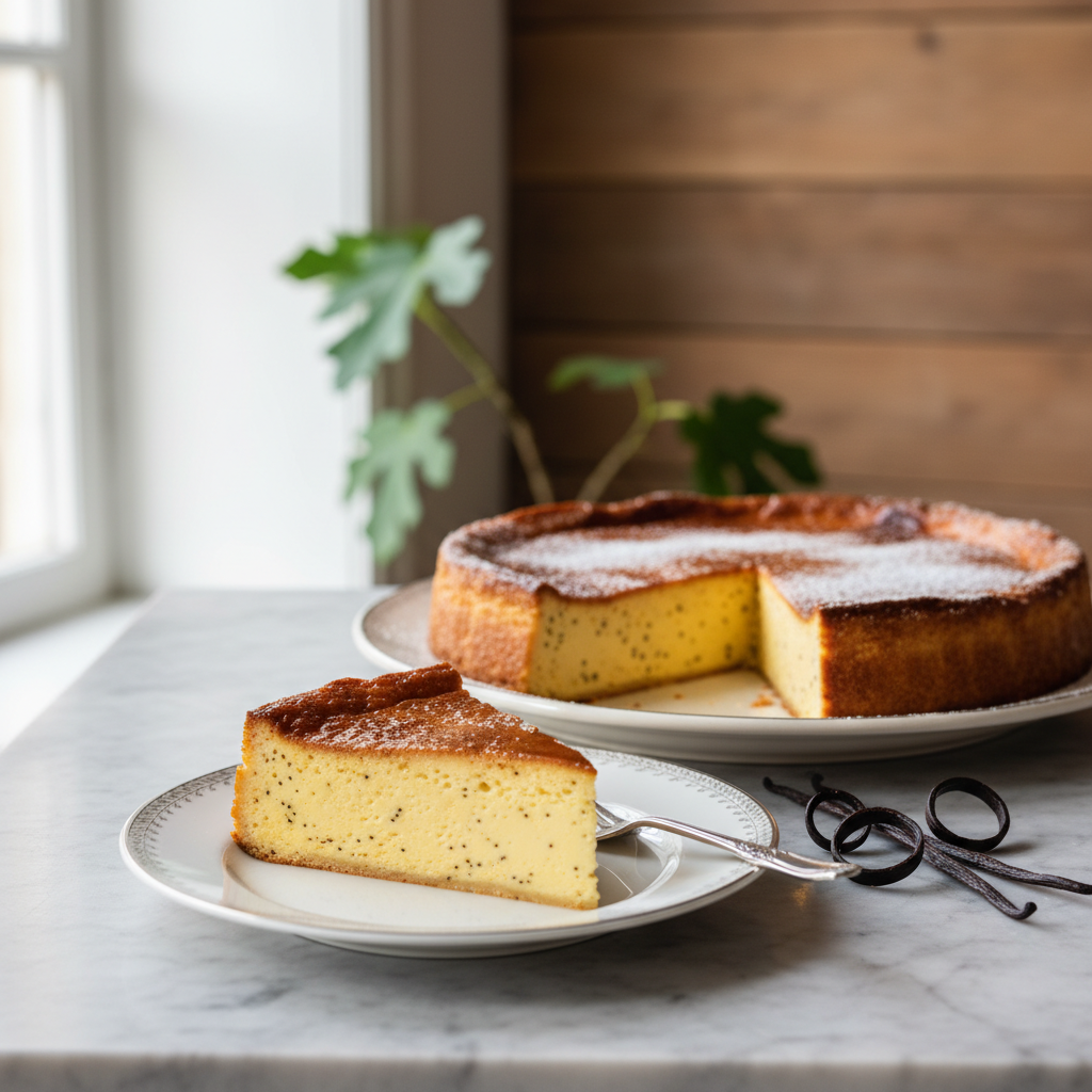 Photo de Recette du flan pâtissier traditionnel à la vanille Bourbon