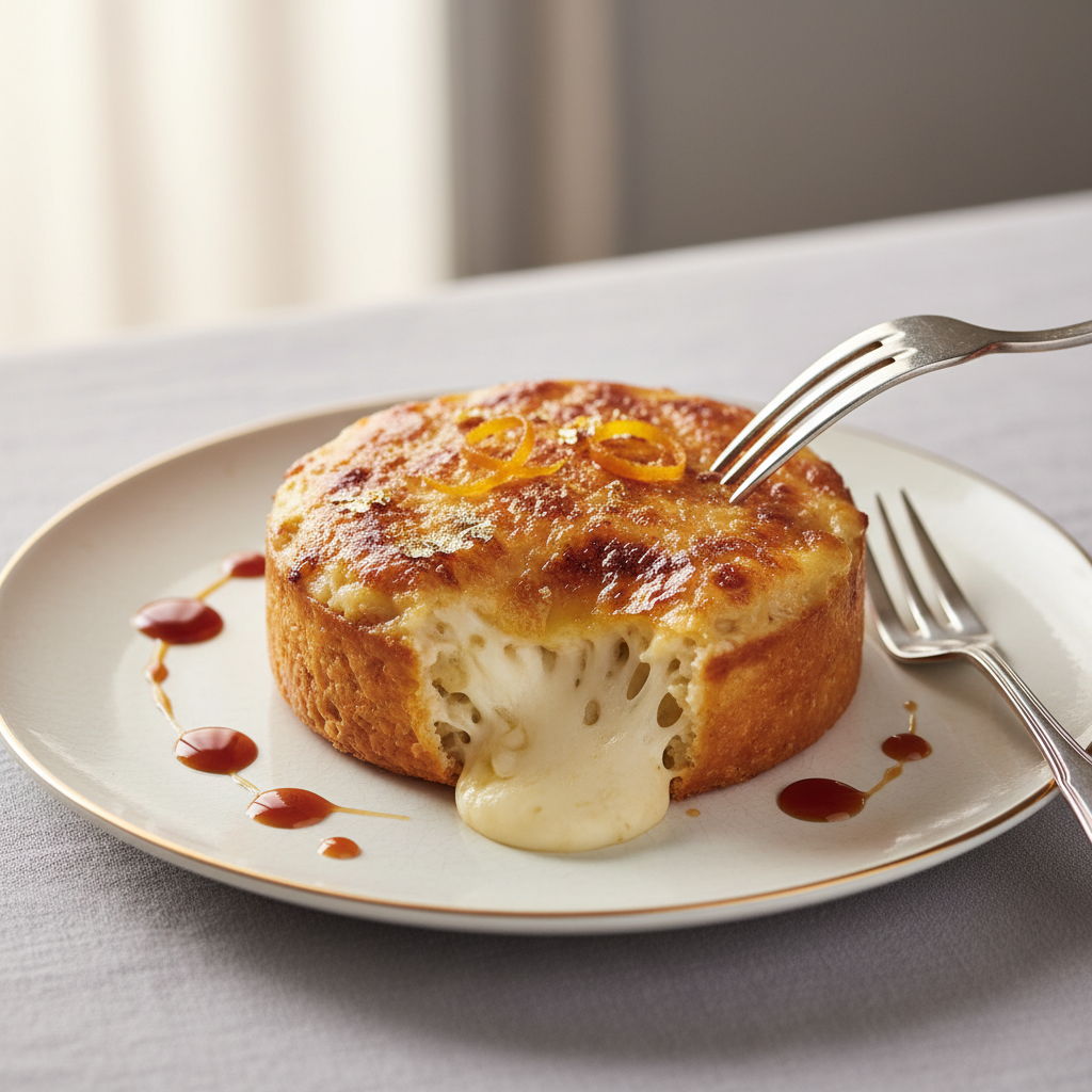 Photo de Recette de macaroni au fromage fondant et sa croûte dorée