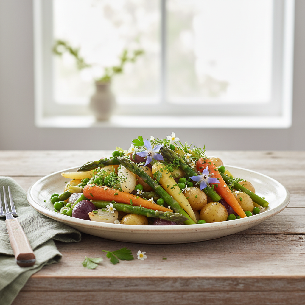 Photo de Recette de jardinière de légumes printanière fondante