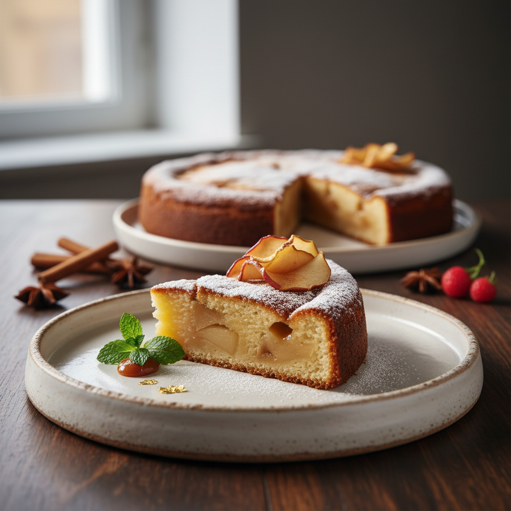 Photo de Recette de gâteau aux pommes fondant et très moelleux